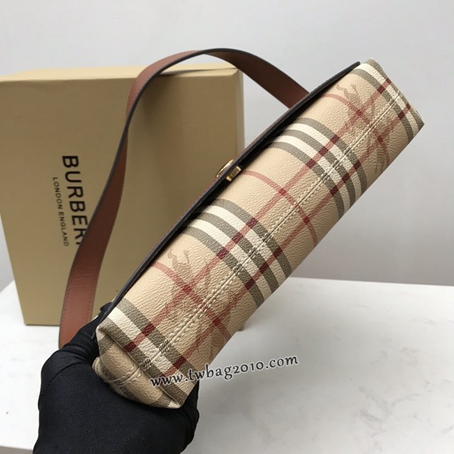 Burberry專門店新款中古vintage法棍腋下包 巴寶莉肩背女包 yxb1441